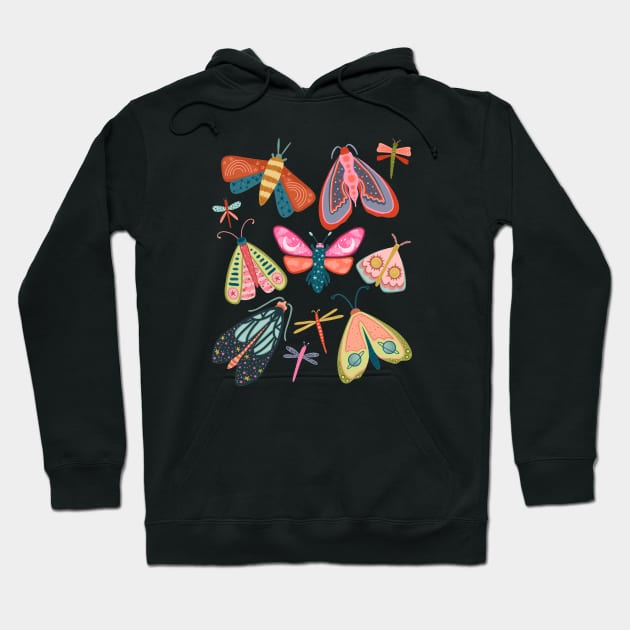 Celestial moths Hoodie by DoodlyDays